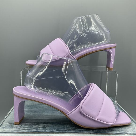 NEW Open Edit Women’s Cava Adjustable Slide Sandals Purple Size 8M - Picture 1 of 10